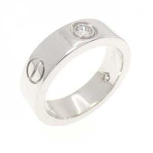 CARTIER Silver Diamond Love Ring
